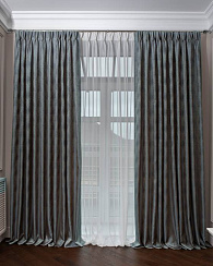 121GD-00024 Портьера Фиджи (FIJI) бирюзовая 275*260см