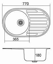 Мойка с крылом EMAR ЛАЙТ 7750