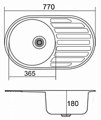 Мойка с крылом EMAR ЛАЙТ 7750