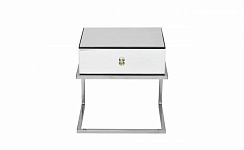 KFG131 Тумба зерк. с ящиком каркас н/ж сталь хром 50*40*50см