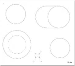 Варочная поверхность Korting HK 62051 BW