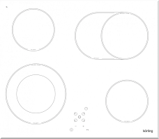 Варочная поверхность Korting HK 62051 BW