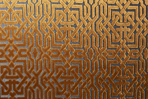 134LS-127062740-LATTICE ORANG Ткань ГЕОМЕТРИЯ ОРАНЖ