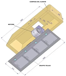 Встраиваемый модуль Ilve IAG-150