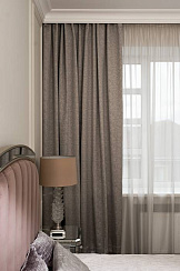 121GD-00026 Портьера Глосс (Gloss) беж 275*260