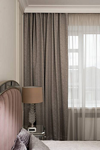 121GD-00026 Портьера Глосс (Gloss) беж 275*260