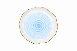 26FC-TAR-MISTERO-20GOL Тарелка MISTERO голубая 20см (6)