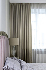 121GD-00016 Портьера Эйфория (EUPHORIA) 12 оливковый 275*260