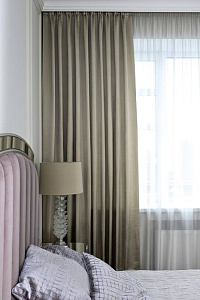 121GD-00016 Портьера Эйфория (EUPHORIA) 12 оливковый 275*260