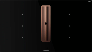 Индукционная варочная панель с вытяжкой Kuppersbusch KMI 9350.0 SR Copper