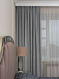 121GD-00029  Портьера Силки (Silkу) 30 голубая димаут 300*260