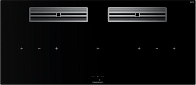 Индукционная варочная поверхность с вытяжкой Kuppersbusch KMI 12850.0 SR-E Silver Chrome