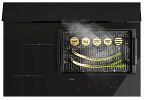 Варочная панель с вытяжкой Falmec BRERA 75 VETRO NERO