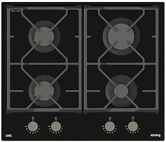 Газовая стеклянная варочная панель Korting HGG 6985 CN FLC