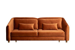 Диван Треви(Trevi) 230М(К) трехм раскл с кантом оранж Pad32+Lattice ORANG 232*103*88см