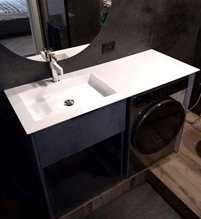 Интегрированная мойка из искусственного камня