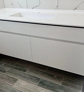 Подвесная тумба из акрилового камня