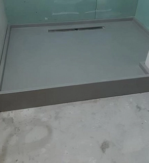 Душевой поддон из камня