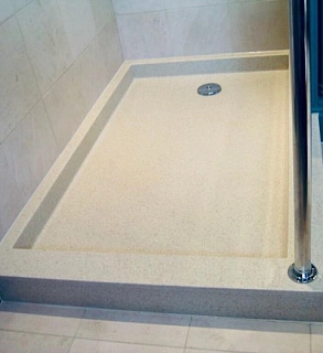 Душевой поддон из камня 