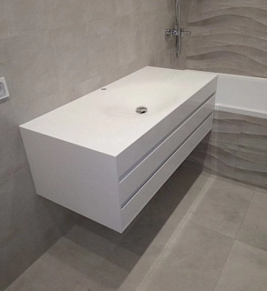 Давленная мойка из акрилового камня