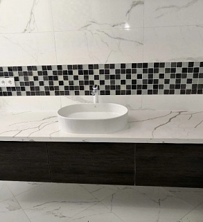 Столешница для ванной из камня